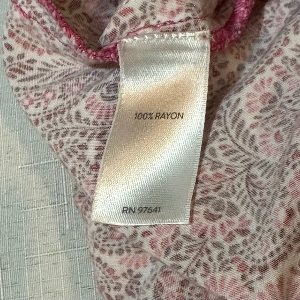 J.Jill Red Paisley Wide‑Leg Pants • 100% Rayon • Size L - Picture 3 of 14